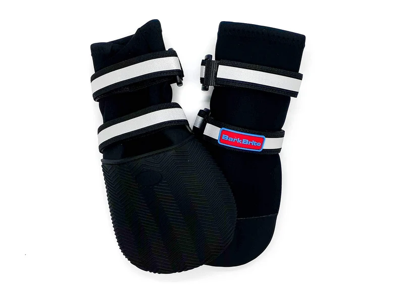 Bottes néoprène Bark Brite pour pattes – Toutes saisons, sangles réfléchissantes, 5 tailles, XXL (4,5 × 4,5 po)