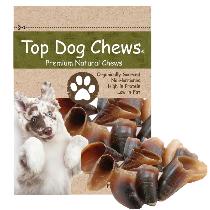 Top Dog Chews – Sabots de Vache, Lot de 25, Os Naturel pour Chiens de Toutes Tailles, Fabriqué aux États‑Unis