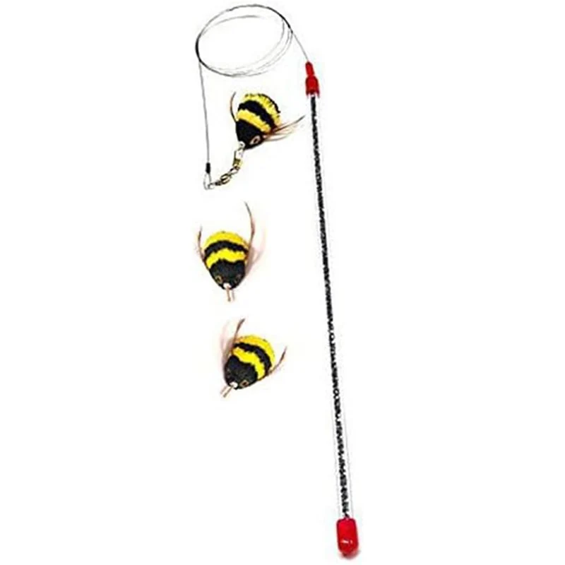 GoCat Da Bee Teaser Wand et Deux Attaches Da Bee – Pack Valeur