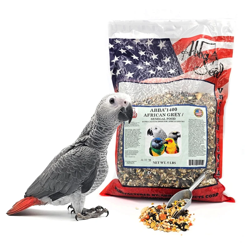 ABBA 1400 Alimentation Premium pour Gris d’Afrique, Conure et Sénégal – 5 lb