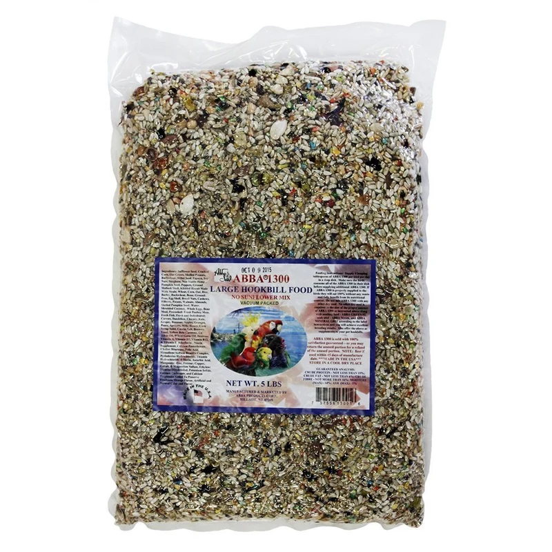 ABBA 1300 Nourriture pour gros perroquets à bec crochu — 5 lb