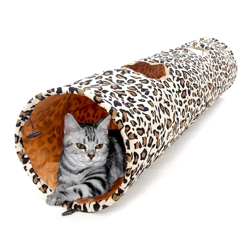 PAWZ Road XL Tunnel pour Chats et Lapins – 130 cm x 30 cm, Diamètre 12 pouces
