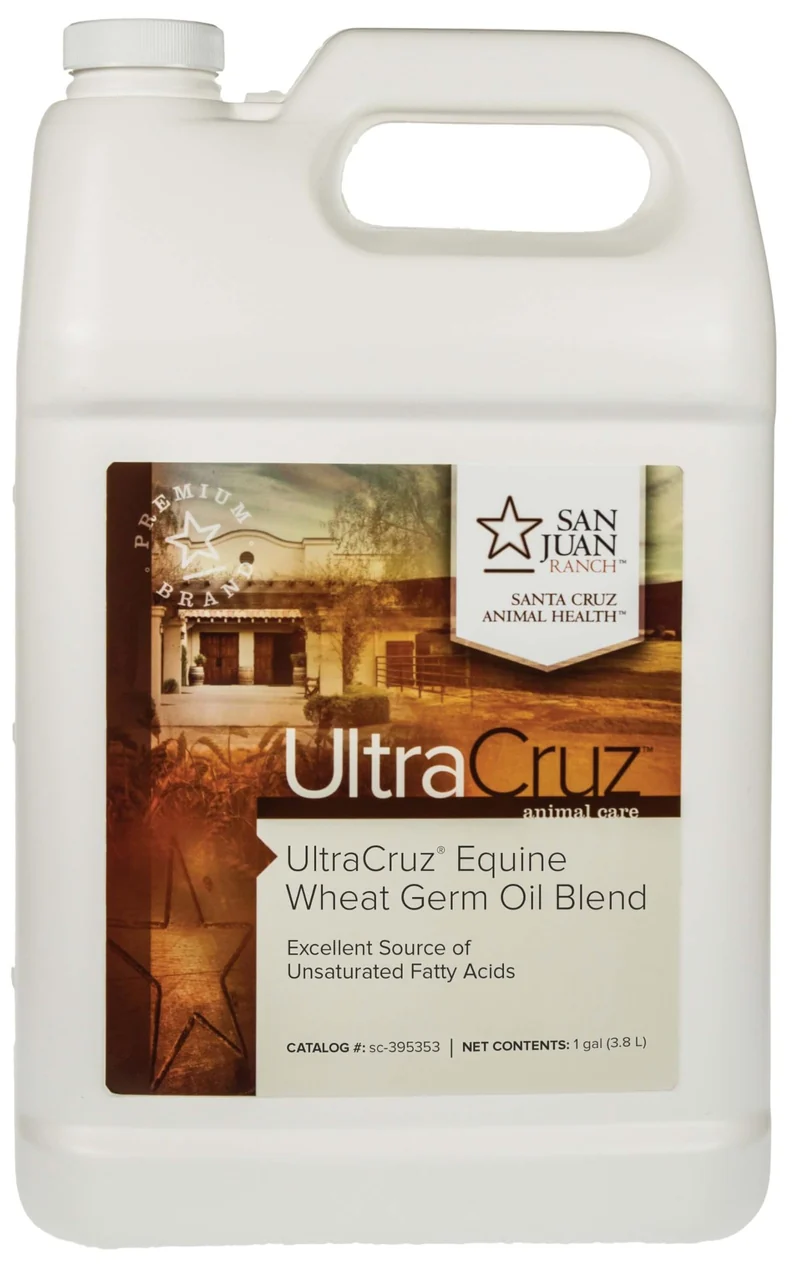 UltraCruz® Mélange d’Huile de Germe de Blé pour Chevaux – 1 galon
