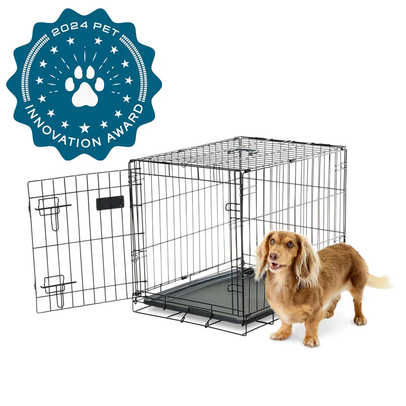 Carlson Pet Products – Cage métallique pliable pour chien, porte unique, petite taille 24x18x19 po