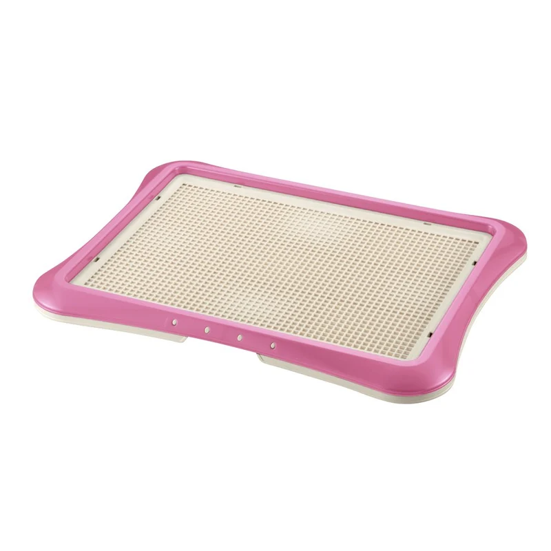 Richell Paw Trax Plateau d'Entraînement Maille Rose – Support pour Pads Intérieur (25,2 x 18,9 x 1,6 po)