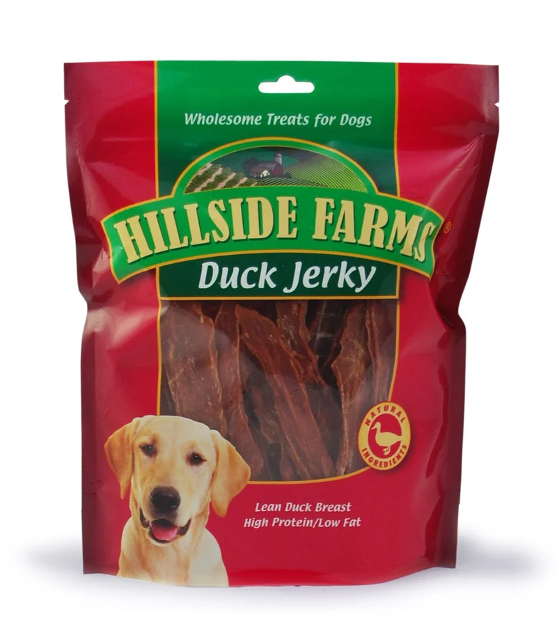 Hillside Farms Canard Jerky pour Chien – 2 lb, 3 ingrédients, sans céréales