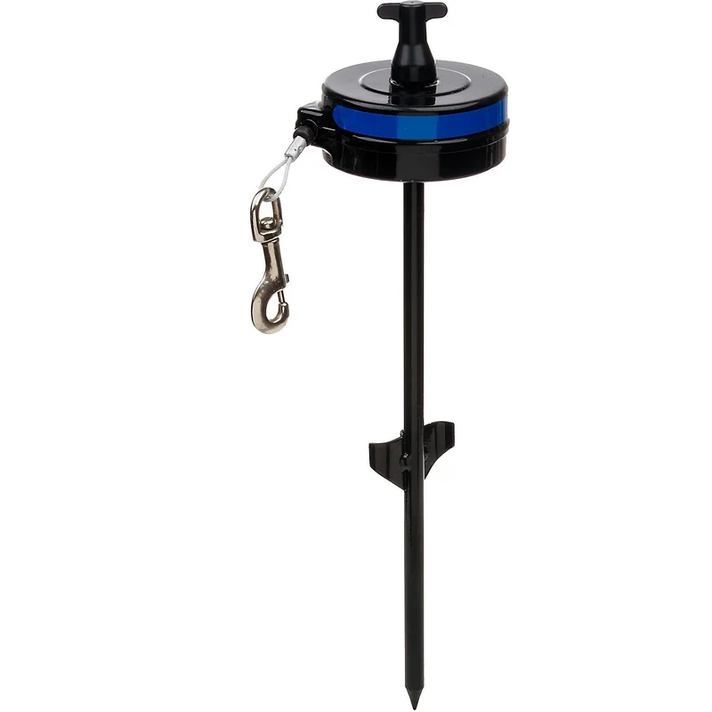 Lixit Montage sur Support et Piquet Laisse Rétractable – Pour Chiens Moyens (7–14 kg)
