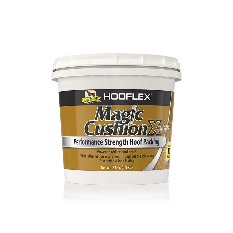 Absorbine Hooflex Magic Cushion Extreme – Soulagement rapide des sabots et réduction de la chaleur, pot 2 lb