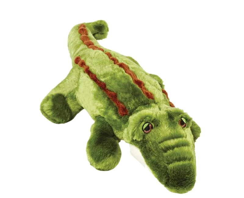 Fluff & Tuff Georgia Gator – Jouet chien 18 po ultra-doux et durable