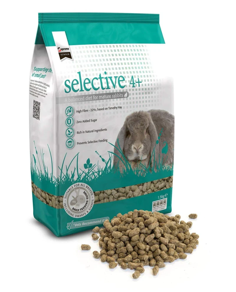 Supreme Petfoods Science Selective Lapin Mature 1,5 kg – Croquettes fibre 22% et sans sucre ajouté