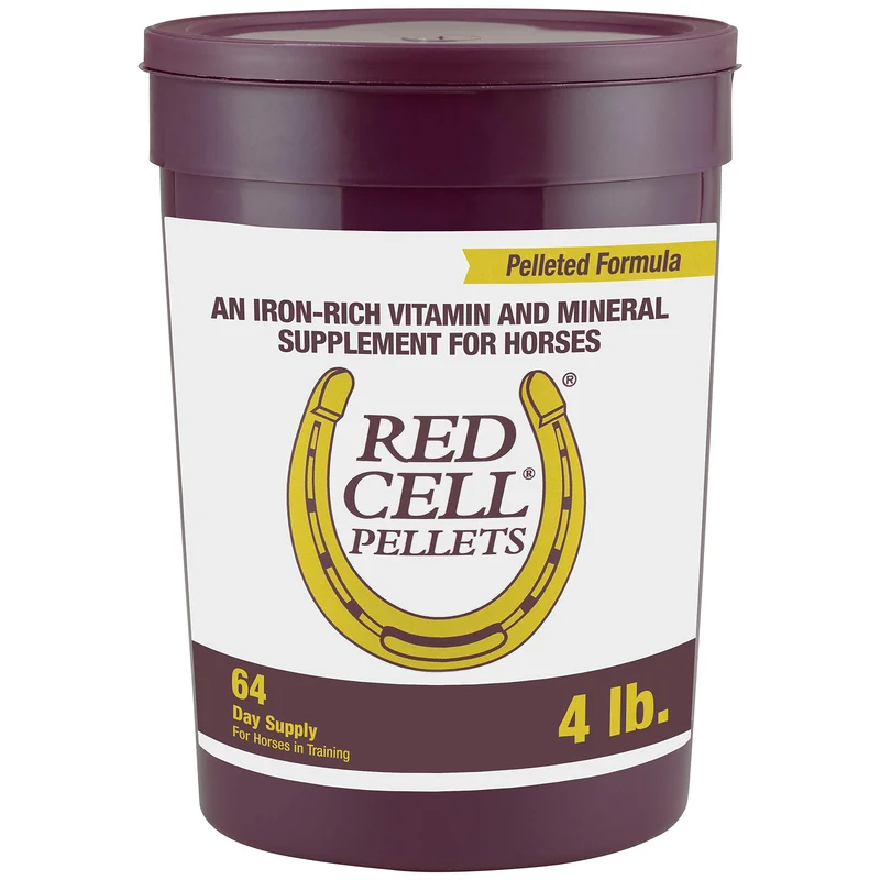 Farnam Horse Health Red Cell Pellets – Supplément vitamine-fer-minéraux pour chevaux | 4 lb, 64 jours