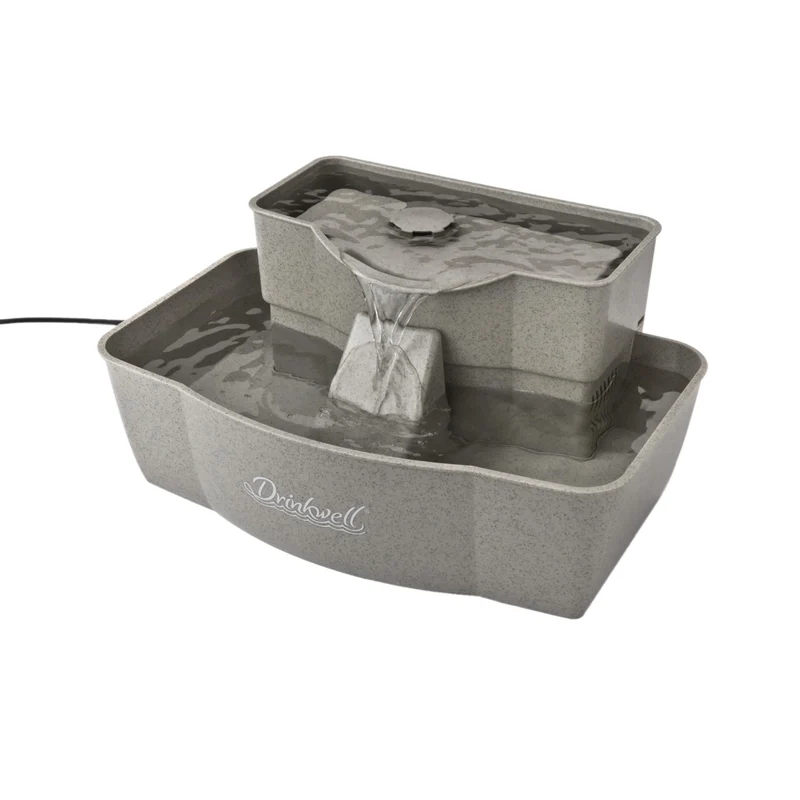 PetSafe Drinkwell Fontaine pour Animaux à Double Étage – Hydratation Optimale, Capacité 3 L, Filtre Carbone