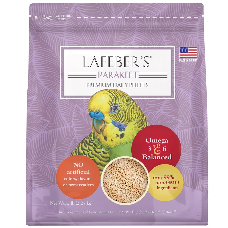LAFEBER'S granulés diète quotidienne haut de gamme pour perroquet ondulé – 5 lb – Ingrédients non-GMO et qualité humaine