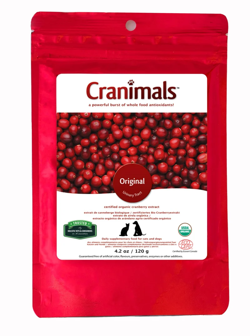 Cranimals Cranberry biologique pour chiens et chats | Supplément naturel à base de canneberge