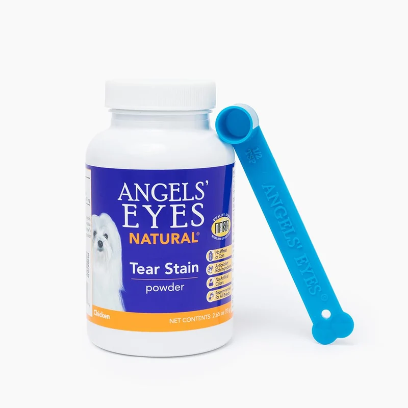 ANGELS' EYES Poudre de Poulet – Prévention des Taches de Larmes pour Chiens (75 g) | Sans Blé ni Maïs