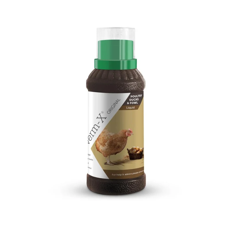 Verm-X Liquide pour volailles – Parasites intestinaux (250 ml)