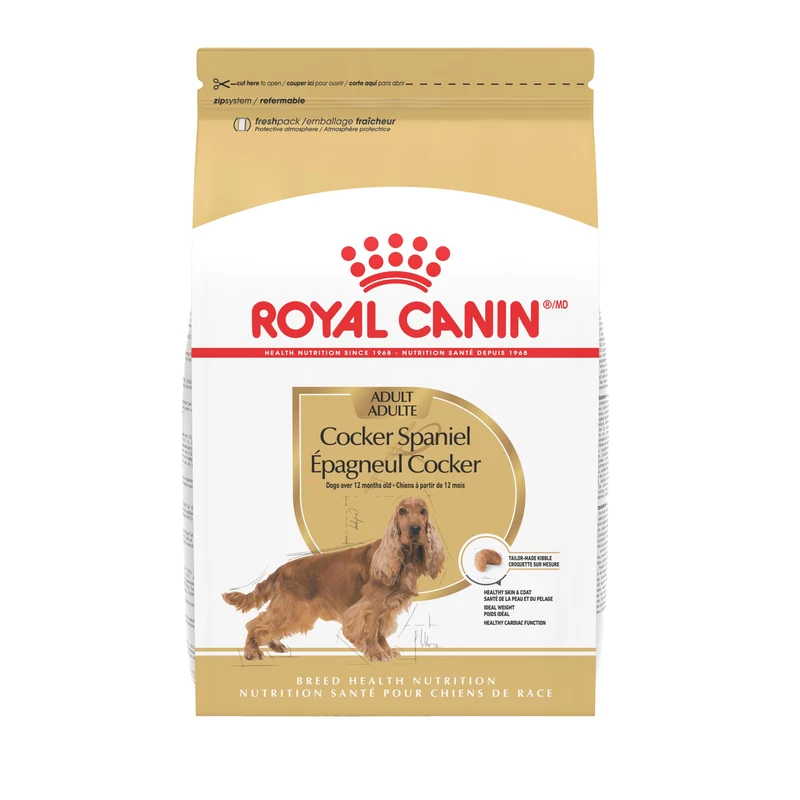 ROYAL CANIN Cocker Spaniel Adulte – Croquettes sèches, Formule Santé pour race pure (2,7 kg)
