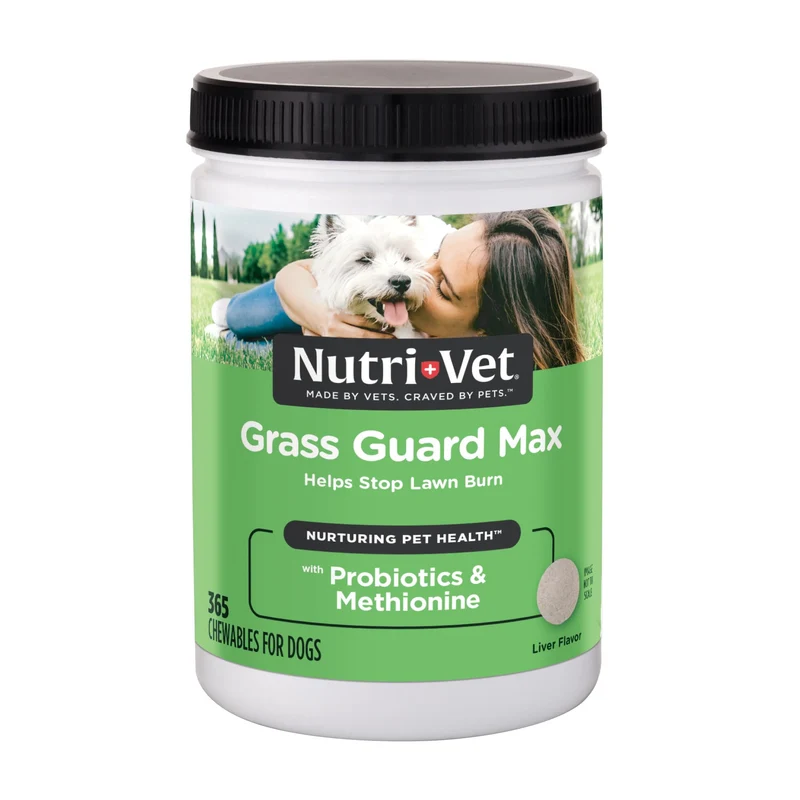 Nutri-Vet Grass Guard – Comprimés pour chiens, protège le gazon et soutient la digestion • 365 comprimés