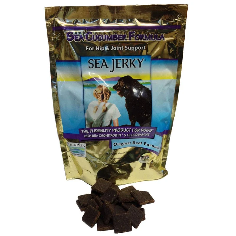 NutriSea Sea Jerky Sac – 30 pièces pour chiens, soutien potentiel à la flexibilité des articulations