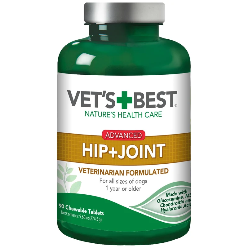 Vet's Best Avancés — Compléments pour Hanches et Articulations du Chien | Formulés avec Glucosamine et Chondroïtine (3165810242)