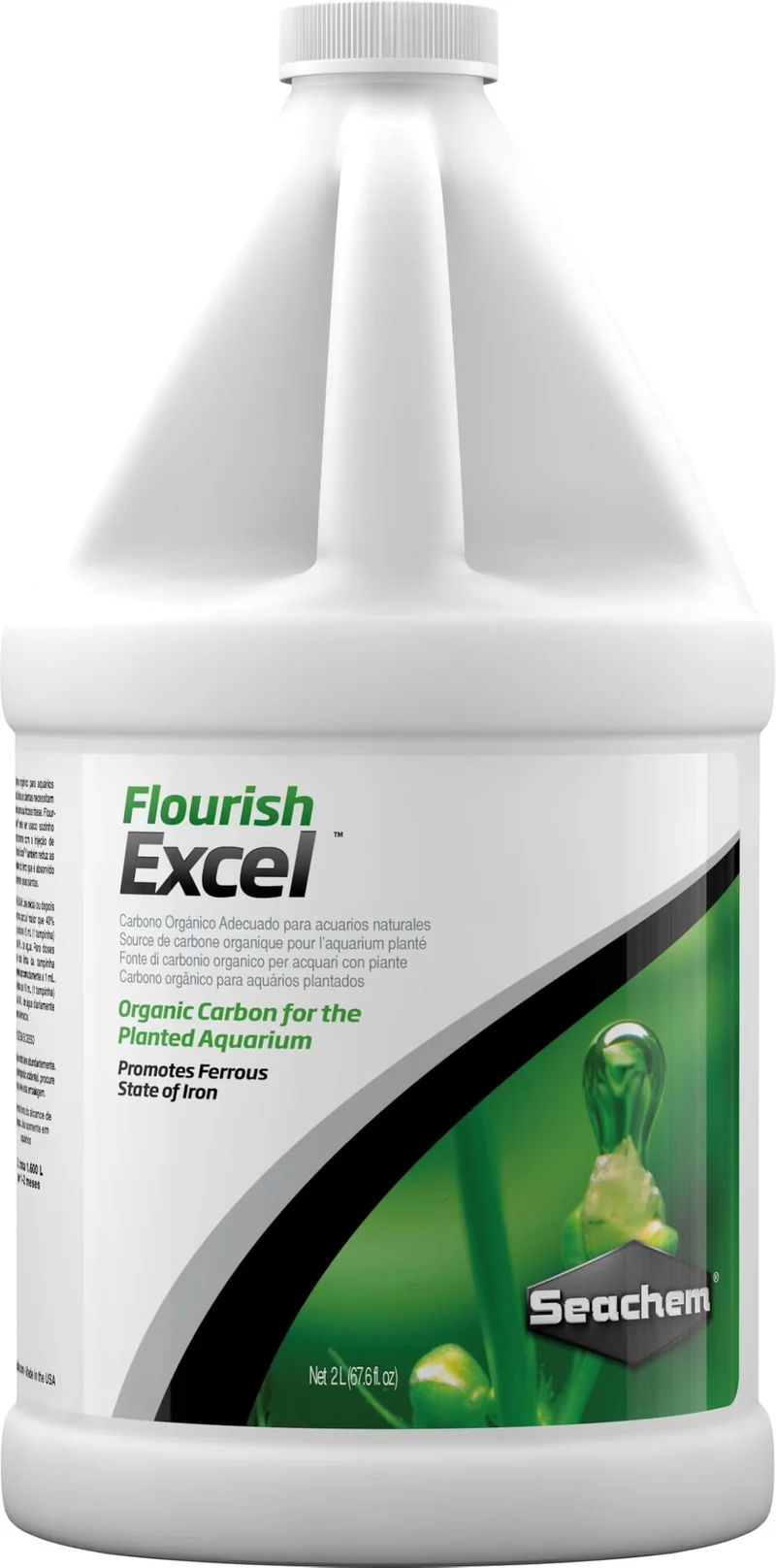 Seachem Flourish Excel – Carbone organique biodisponible pour aquariums plantés (2 L)