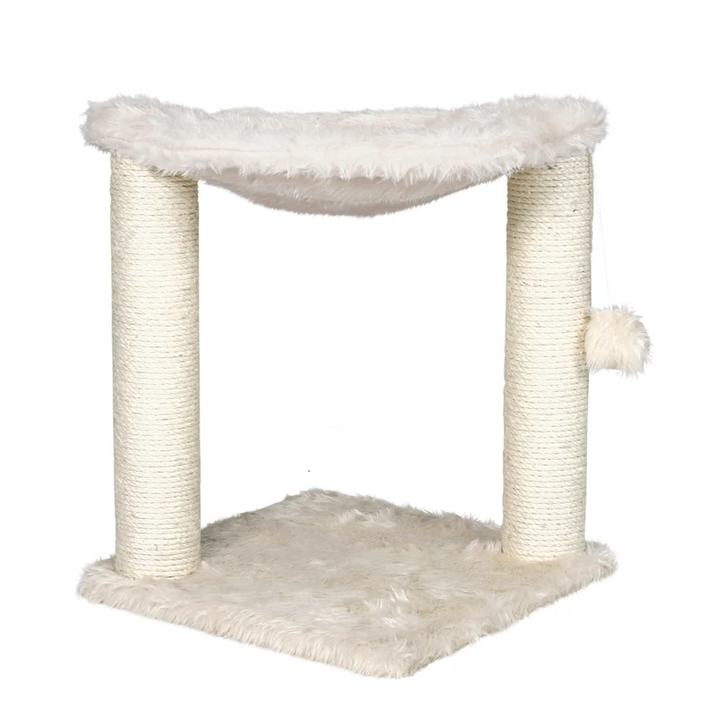 TRIXIE Baza Arbre à Griffes avec Hamac – Base 16 po, Crème, Petit