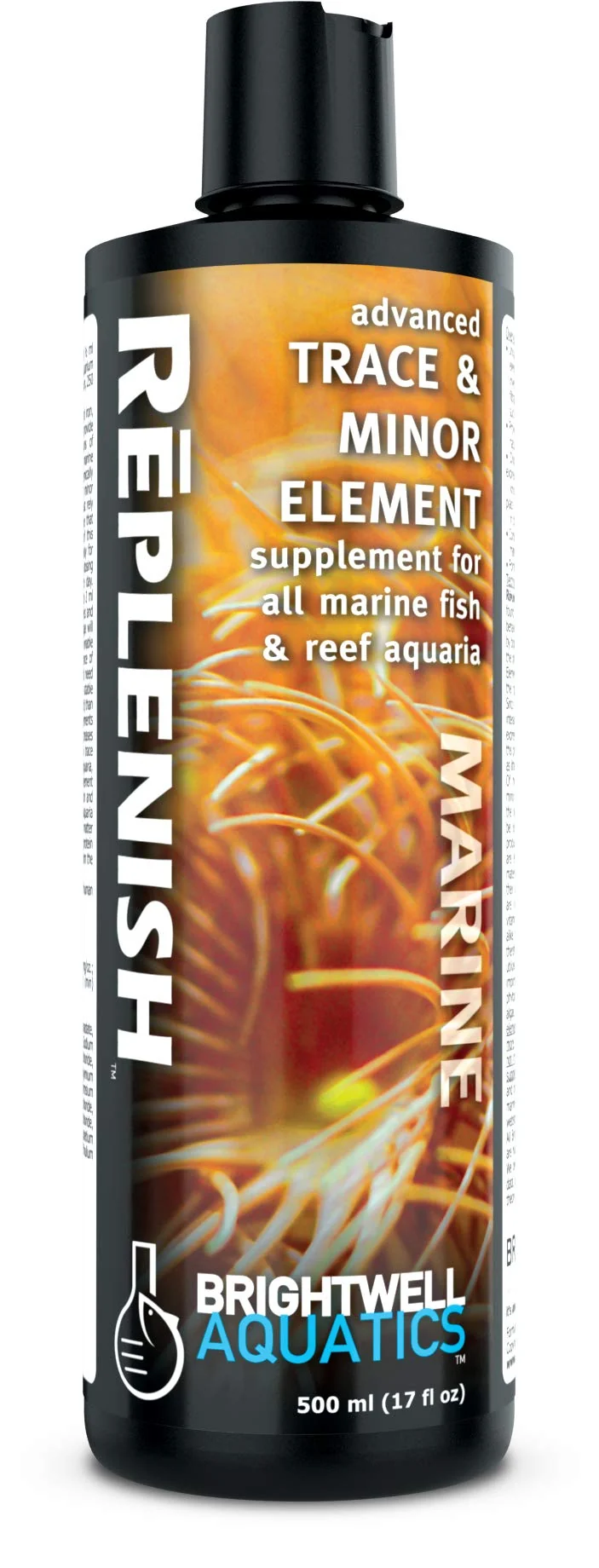 Brightwell Aquatics Rēplenish – Supplément premium d’éléments traces et mineurs pour aquariums marins (500 ml)