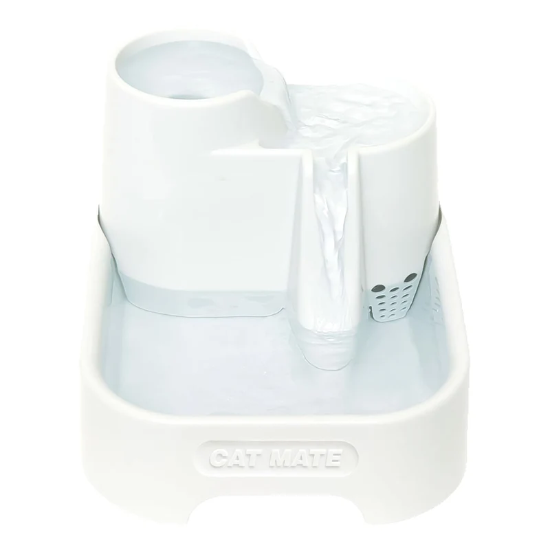 Cat Mate Fontaine Multi-Niveaux (335) – Filtre 3 Étapes sans BPA ni BHT, 70 oz, Silencieuse et Hygiénique
