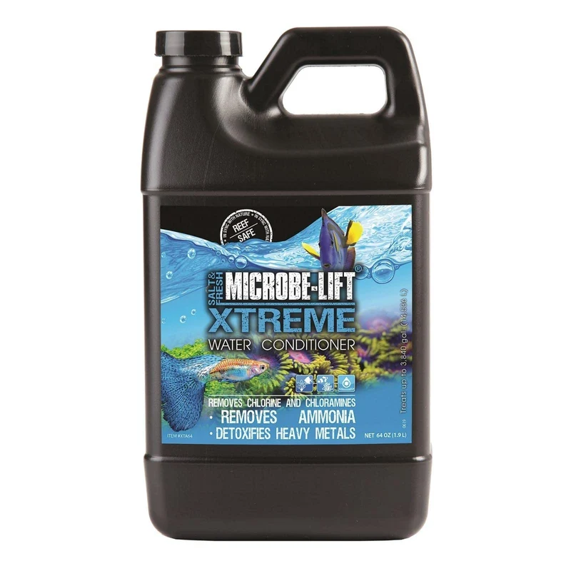 Microbe-Lift Xtreme - Conditionneur d'eau tout-en-un pour aquariums d'eau douce et marine | 1,9 L