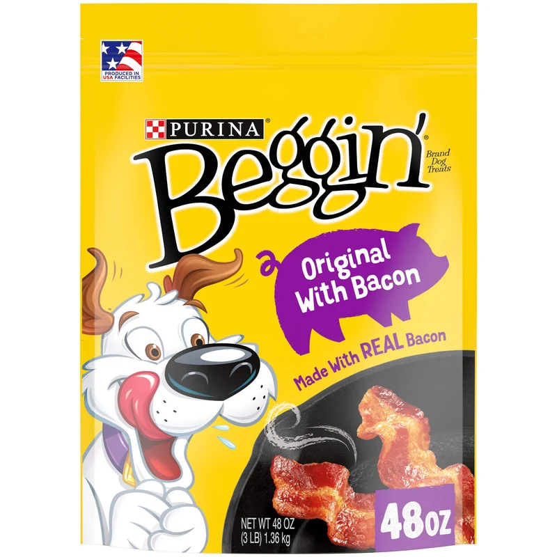 Beggin' Strips Bacon & Fromage – Friandises pour Chiens, Sacs de 25 oz (Lot de 2)