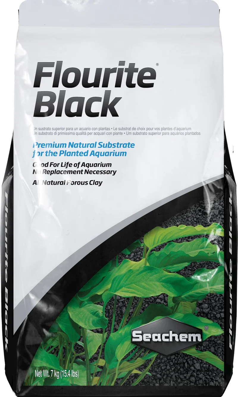 Seachem Flourite Black – Gravier d’argile poreux pour aquarium planté, 15,4 lb