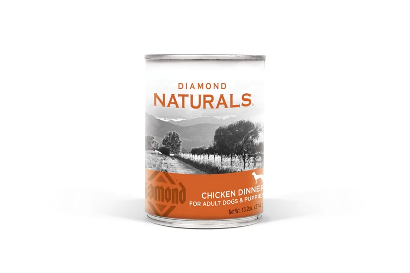 Diamond Naturals Dîner au Poulet en Boîte pour Chiens – Adultes et Chiots, 12/13,2 onces