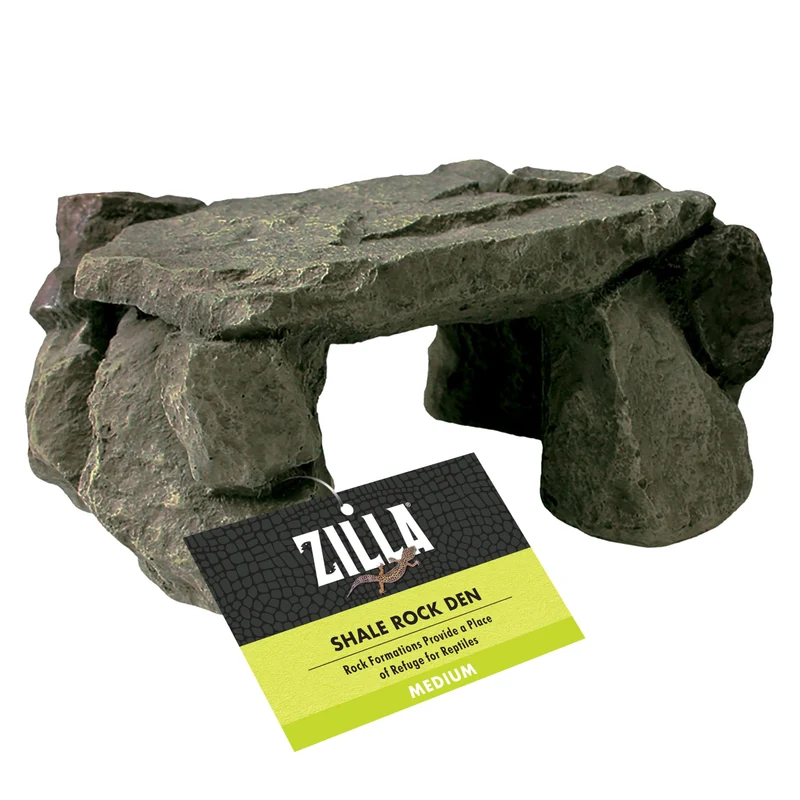 Zilla Terrarium Décor Roche Shale – Roche d’exposition et Cachette pour Reptiles, Taille Moyenne | Zilla