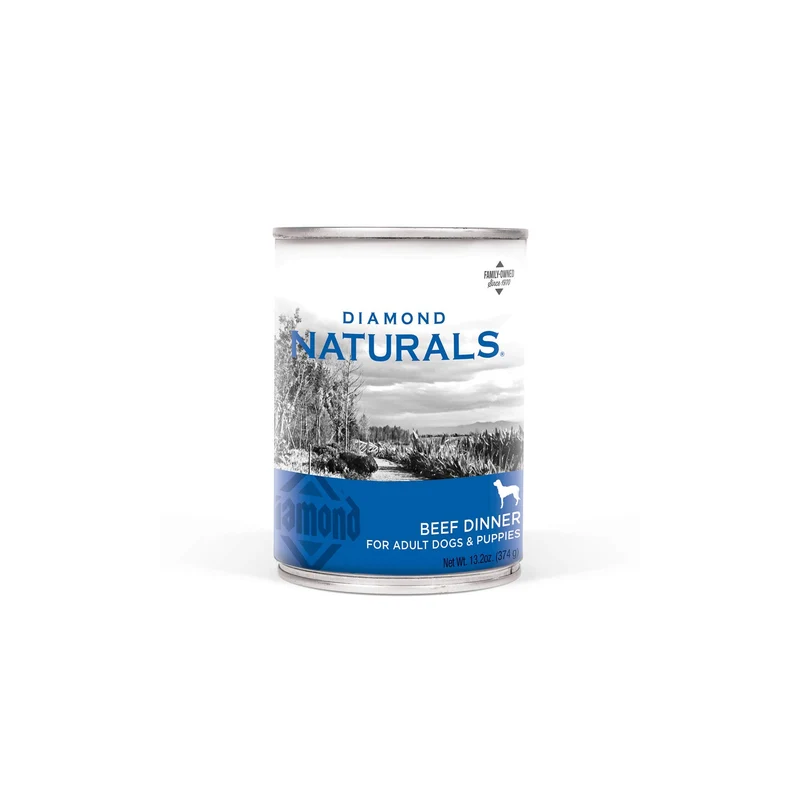 Diamond Naturals Boeuf Dinner en Conserve pour Chien – Lot de 12 boîtes de 13,2 oz
