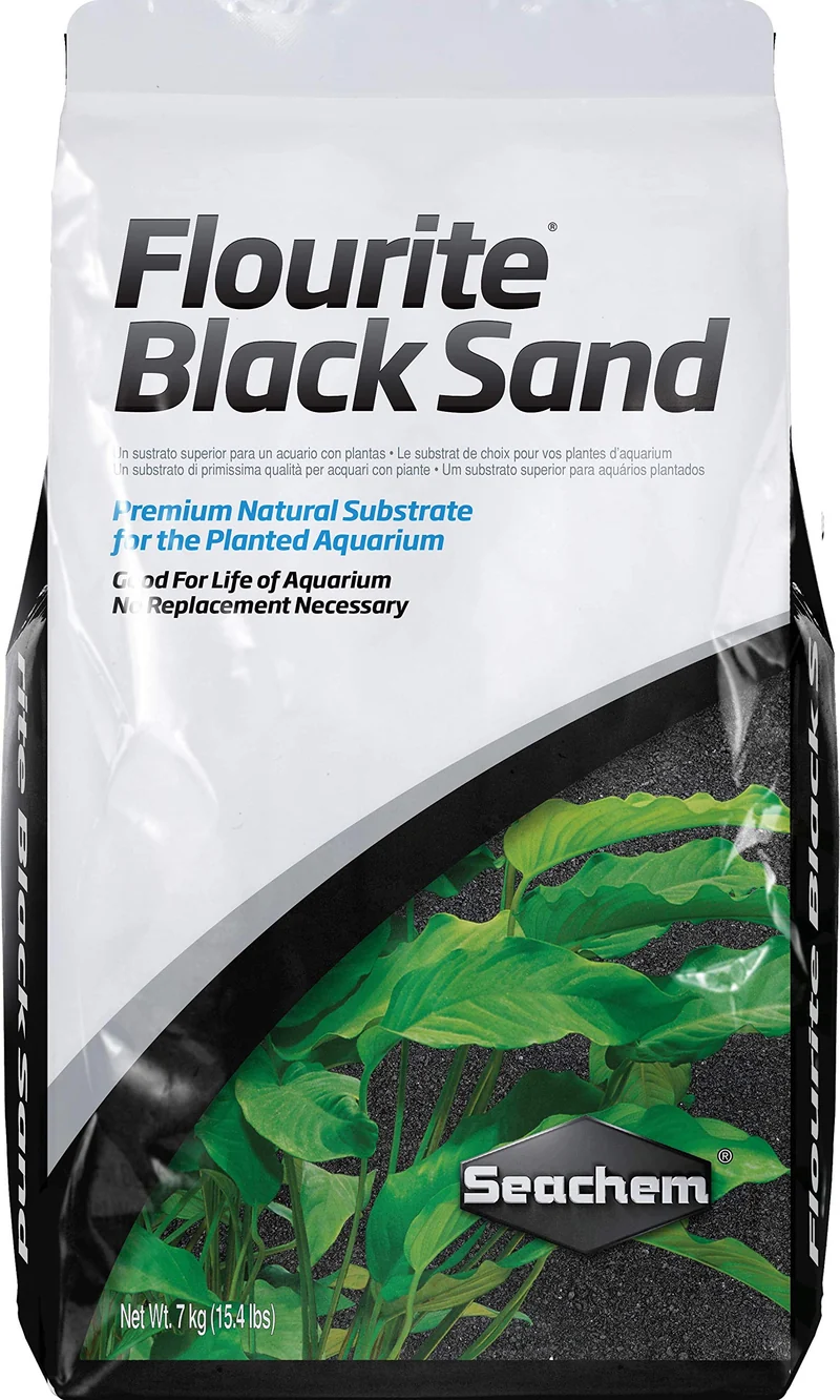 Seachem Flourite Noir — Sable poreux pour aquarium planté, 7 kg