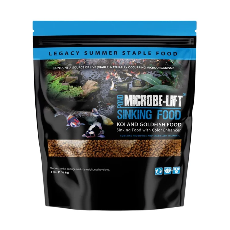 Microbe-Lift MLLSPMD Granulés Coulants pour Bassin — Nourriture Poissons Goldfish et Koi, 3 Livres
