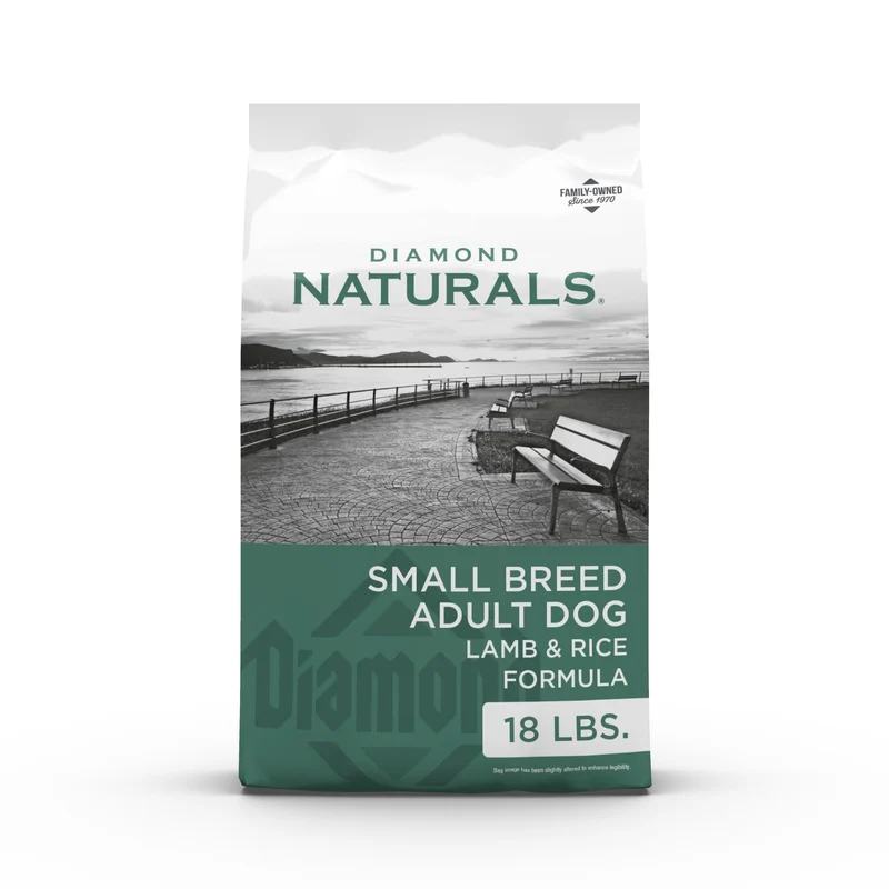 Diamond Naturals Petite Race – Croquettes au Riz et Agneau pour Chiens Adultes, 18 lb