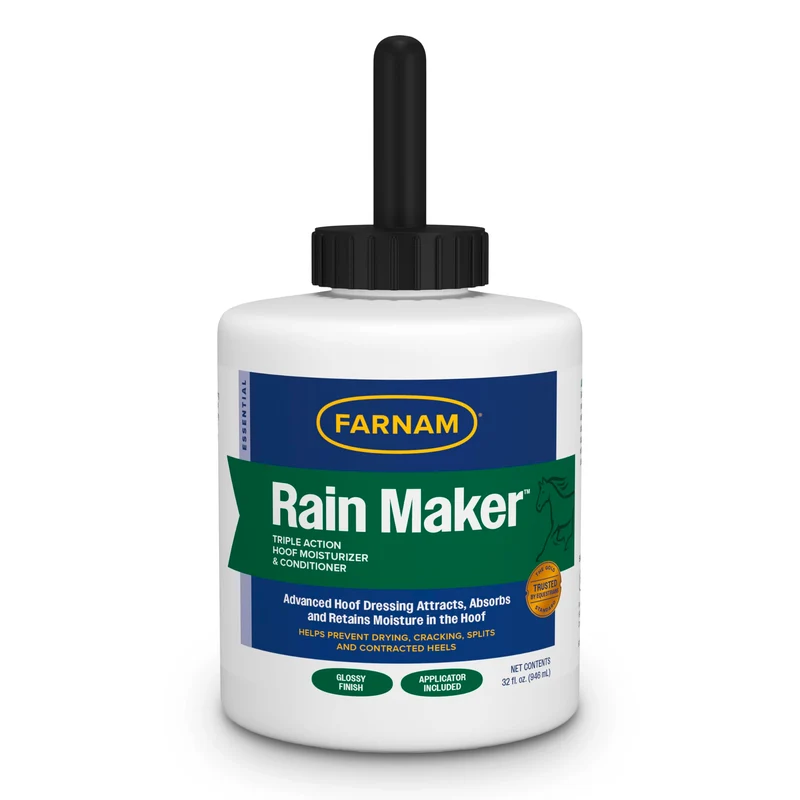 Farnam Rain Maker — Soin triple-action pour sabots, hydratation et protection (32 oz)