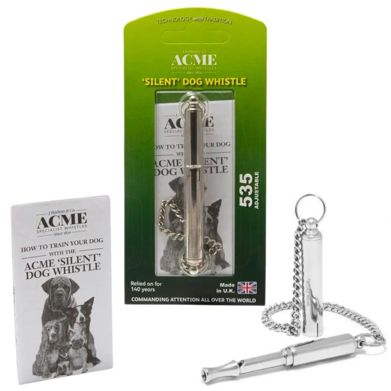 ACME 535 Sifflet Chien Silencieux – Fréquences Ajustables 5400–12800 Hz – Fabriqué au Royaume-Uni