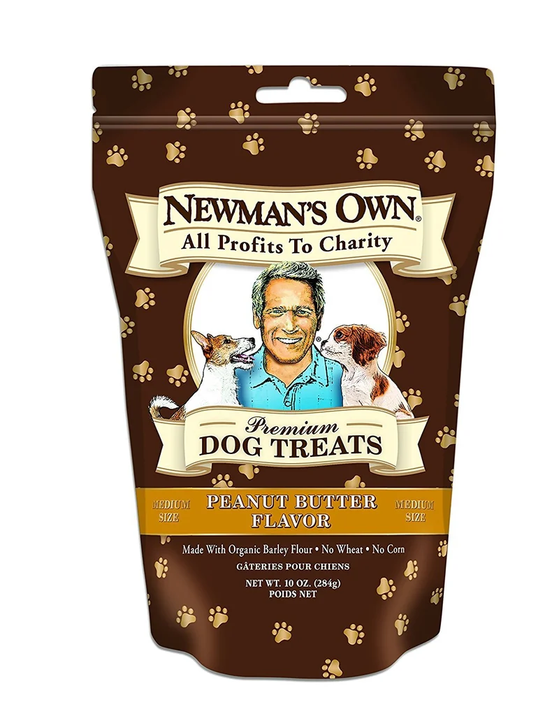 Newman’s Own Biscuits pour chien – Formule beurre de cacahuète, moyen, 10 oz (pack de 6)