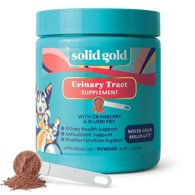 Solid Gold Berry Balance – Supplément Cranberry pour Chiens, Santé Urinaire (3,5 oz, Poudre au Bacon Fumé)