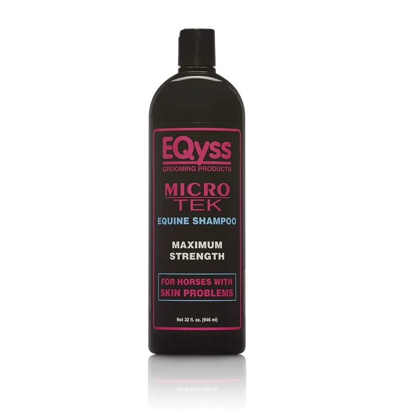 Eqyss Micro-Tek Shampoing Équin – Apaise démangeaisons et irritations cutanées (32 onces)