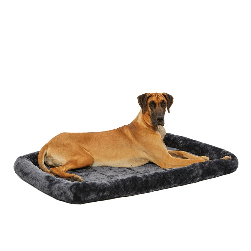MidWest QuietTime Panier pour Chiens Géants – Gris, Lavable en Machine, 54 Pouces