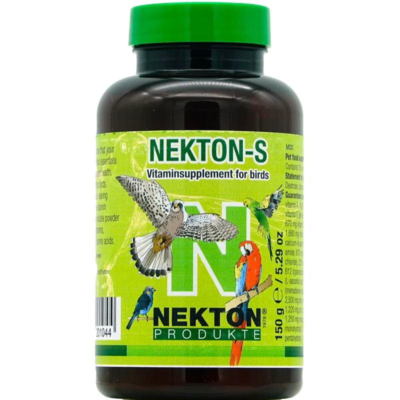 Nekton-S Multi-Vitamines pour Oiseaux – 150 g | Supplément quotidien pour oiseaux en cage