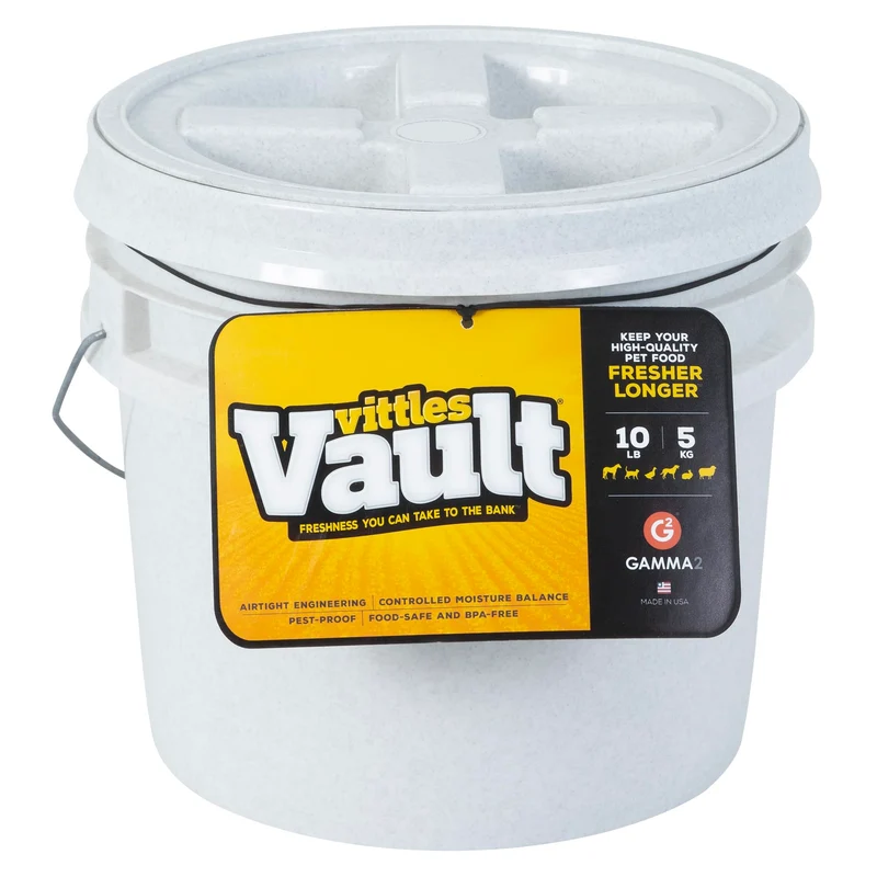 Gamma2 Vittles Vault — Conteneur hermétique pour nourriture canine jusqu’à 10 lb, Fabriqué aux États‑Unis