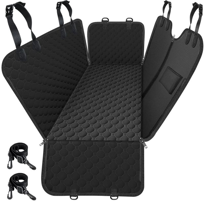 Mancro Hamac Chien – Couvre-Siège Arrière 600D Imperméable et Résistant, 4-en-1