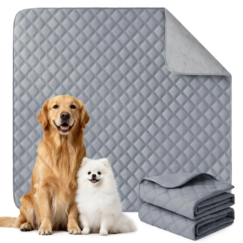 Eterish Tapis Pipi Réutilisables XXL 36''x48'' – Lot de 2, Étanches et Antidérapants