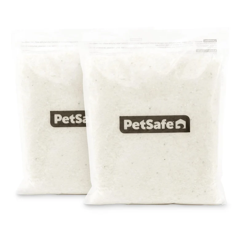 PetSafe ScoopFree Premium Litière Cristaux pour Chats – 2x Recharge 4,3 lb – Sans Parfum – Compatible Bac Réutilisable