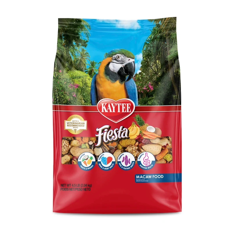 Kaytee Fiesta Alimentation pour Ara Macao – Mélange Nutritif et Ludique, 4,5 lb
