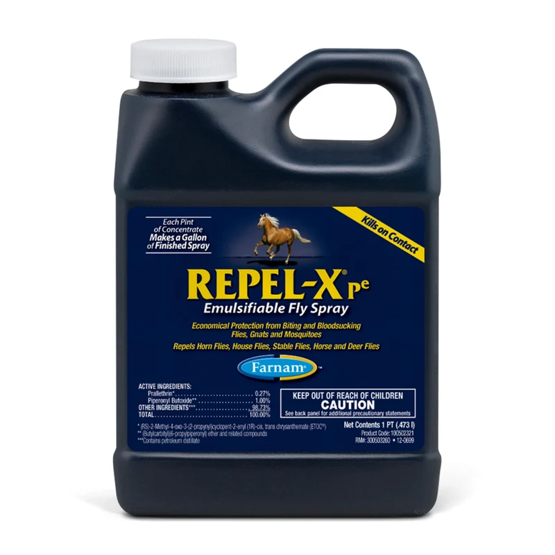 Farnam Repel-X pe Concentré Anti-Mouches pour Chevaux – Mélangez avec de l’eau, 16 onces